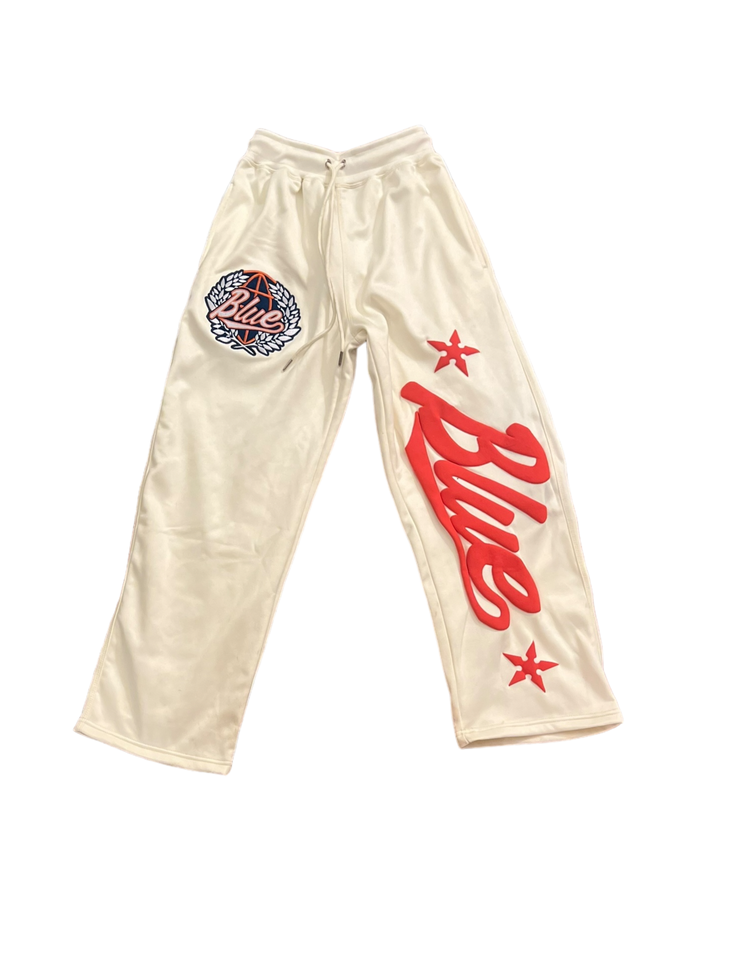 Blue World Cream Sweatpants