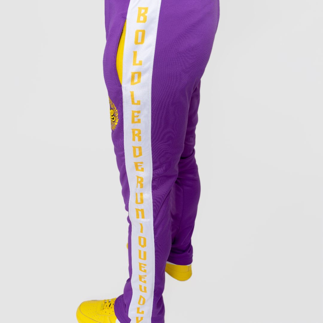 Purple stacked Hoodie Sweatsuits