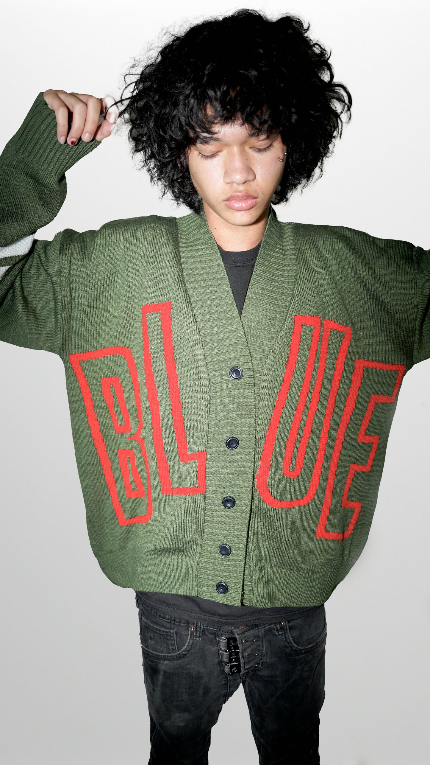Blue Cardigan