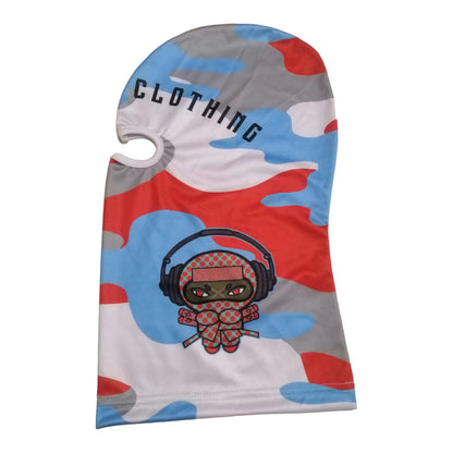 Blue aqua camo Balaclavas