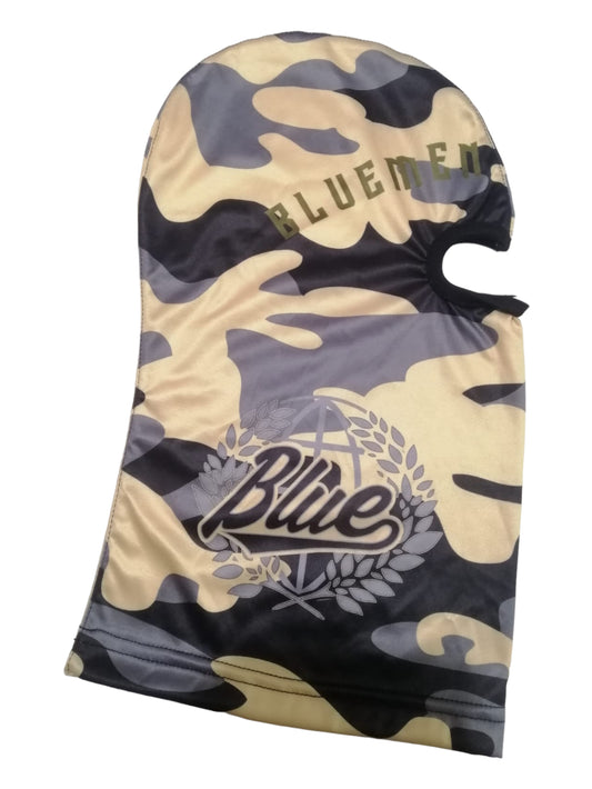 Blue Beige camo Balaclava